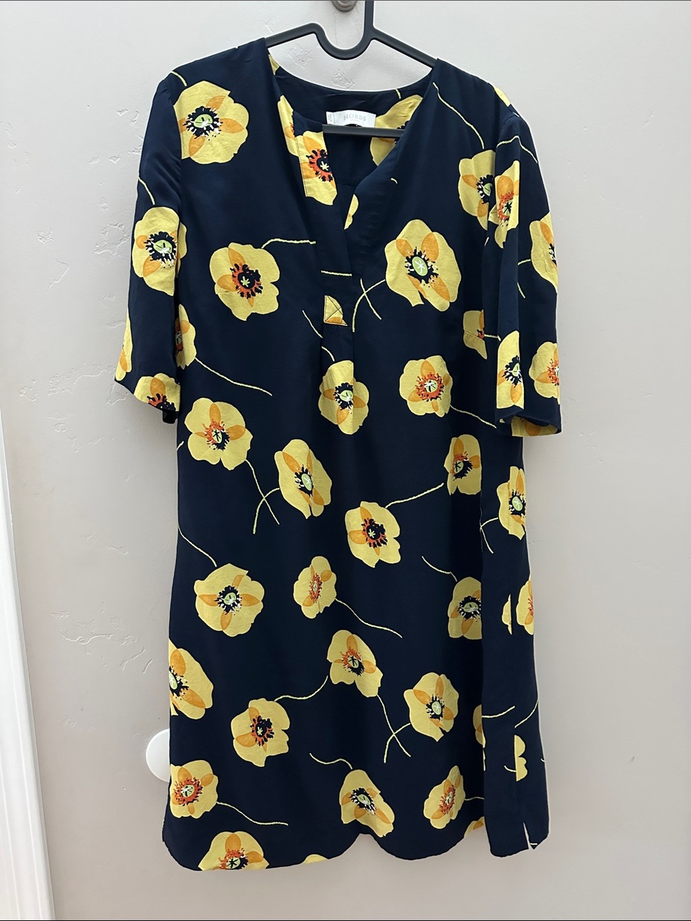 Hobbs London Faye Blue Floral Tunic Dress US Size 8